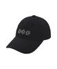 LMR Simple Motif Embroidered Light Ball Cap Black