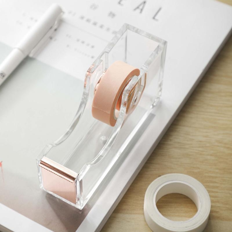 Acrylic Tape Dispenser Tape Dispenser Desk Office Desk Supplies Tape Holder Desktop Tape Dispenser Organier