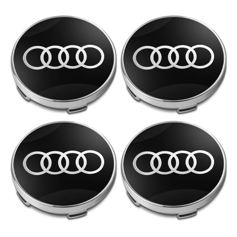 For 22z B6 60mm 4PCS Badge Car Wheel Hub Caps Emblem Decoration For 22z A1 A3 A4 A5 A7 A8 Q3 Q5 Q7 S3 S4 S5 S6 S7 Sline Accessories