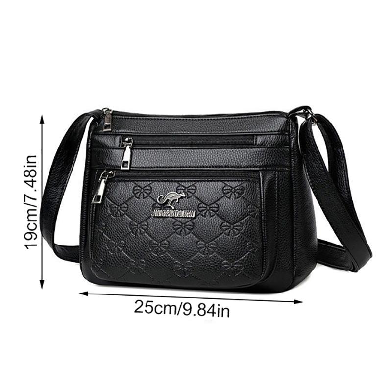 Women'S Bag Middle-Aged Bag Mother'S Bag Multi-Layer Large Capacity Single Shoulder Crossbody Mother-In-Law Buy Vegetable Bag