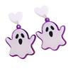 Heart Cute Ghost Ear Studs Spider Pumpkin Dangle Earrings Creative Halloween Earrings  Party