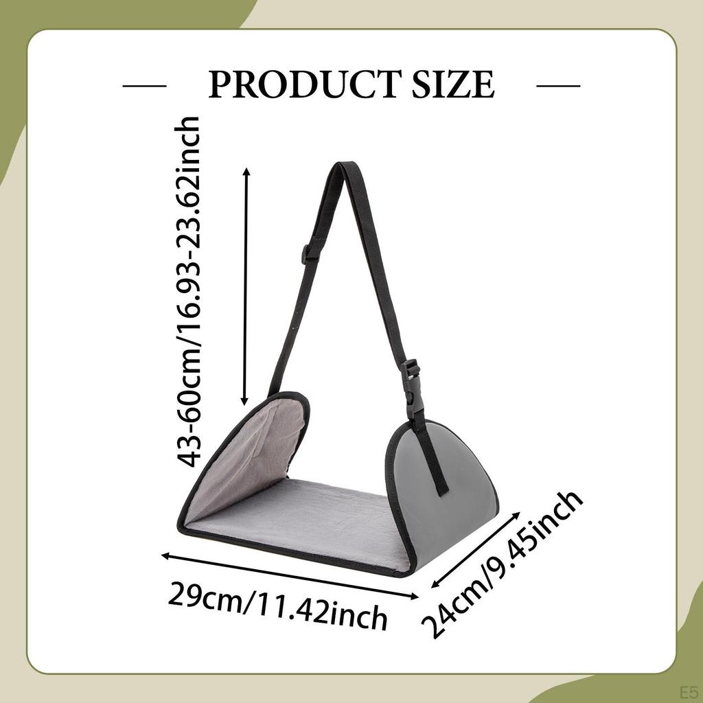 Flugzeug Fußstütze Reise Fußhängematte Verstellbarer Gurt, Ergonomisch, Beinauflage für