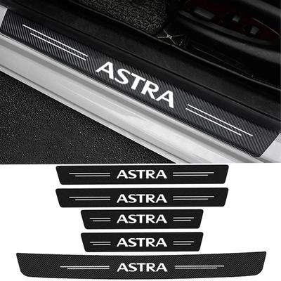 Car Door Threshold Stickers Sill Protector Tape Anti Scratch Cover Decals for ASTRA Logo Rear Trunk Bumper Guard Strips