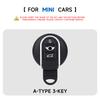 Housse de protection en cuir véritable pour clé de voiture Sac à clés Pour BMW Mini Cooper Clubman Countryman R55 R56 R57 R58 R59 R6 Ensemble de protection Accessoires