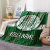 Custom Name The Celtic Football Club2 Flannel Blanket, High quality Comfortable for All Seasons, Home Decor, Warmth and Comfort