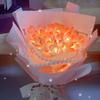 1 Set DIY Tulip Bouquet Handmade LED Artificial Flower Decoration DIY Luminous Desktop Ornament