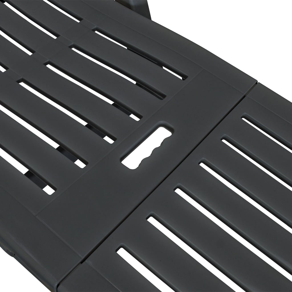 Loungers Sun Lounger With Footrest Plastic