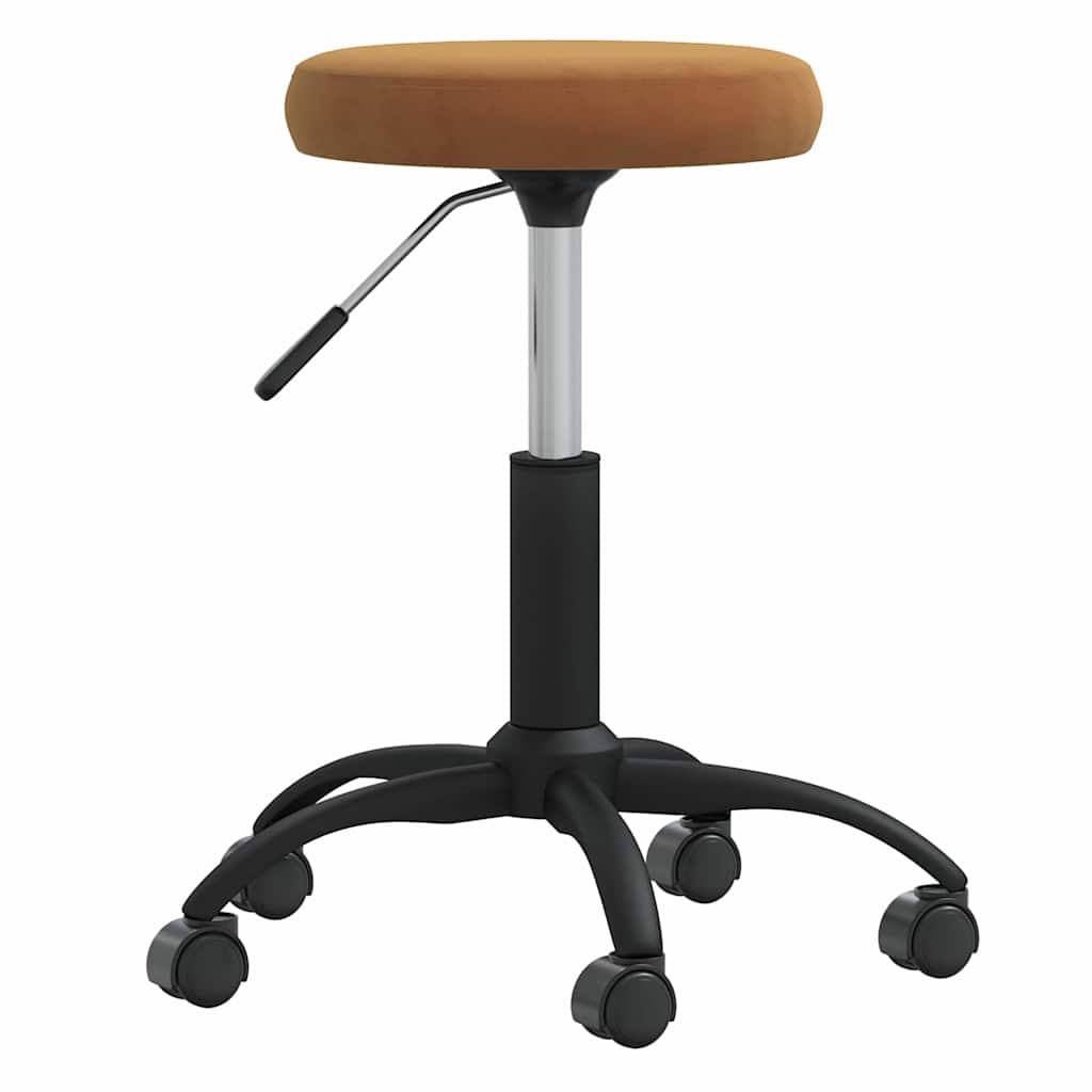 vidaXL Massagehocker Samt Braun braun