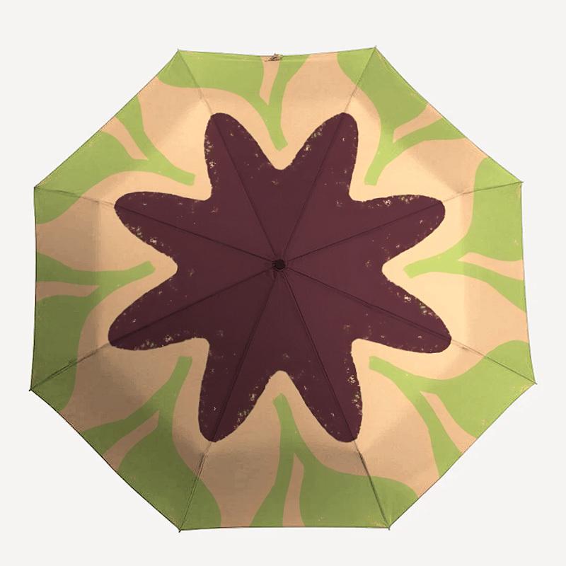1pc Floral print Automatic Open/close Folding Umbrella, Compact Portable Travel Umbrella,Cute Umbrella, Durable Construction yy250804076