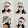 Adorable Baby Winter Knit Hat - Multi-Color Bobble, Korean Style, Christmas Theme, Cozy Wool Blend