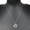 TIFFANY&Co. 1837 Interlocking Circle Necklace Silver925/Rubedo Metal 5.11g Women Used