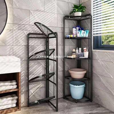 Multi-Purpose Bathroom & Kitchen Corner Storage Shelf
