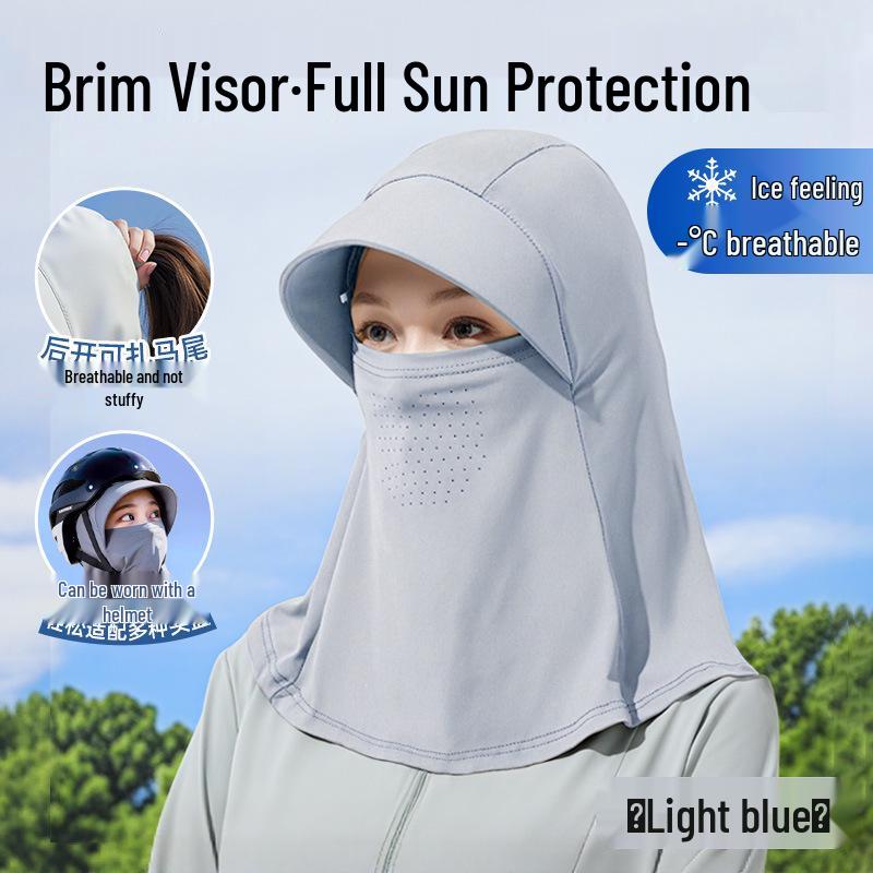 Zhuo Chen Women s UV Protection Facekini with Neck Cover