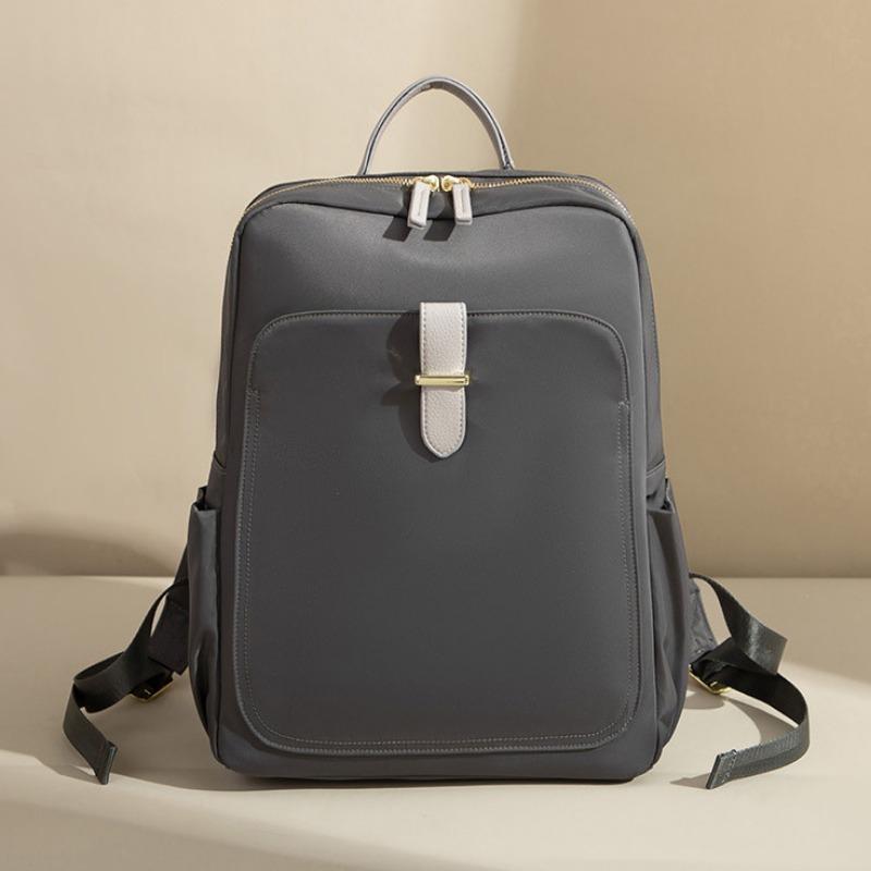 CHALLEN Компьютерная сумка Простой универсальный рюкзак из ткани Оксфорд Весенне-летний повседневный дорожный рюкзак M темно-серого 3569₽