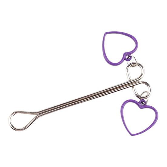 Yousheng Breast Clamp Comfortable Long Lifespan Metal Love Heart Shape Breast Clip for Couple