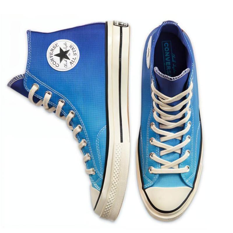 Converse 1970s Primaloft Chuck Comfortable Sweat-Absorbing High-Top Canvas Shoes Unisex Blue