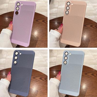 Compatibile con Samsung S24, S21, S22 Plus, S22 Ultra Custodia Rigida - Colore Solido per una Migliore Dissipazione del Calore