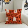 Halloween-Themed Cat & Ghost Pillowcasessuitable For Sofa Car Bedroom Decorative Cushion Cover Pillow Cover