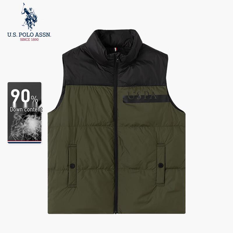 U.S. POLO ASSN. Men s Casual Stand-Collar Duck Down Vest XL