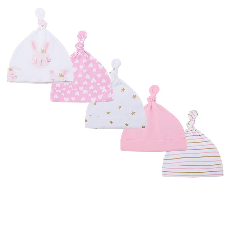 

5 шт., шапки унисекс для новорожденных, хлопковые мягкие эластичные шапочки для новорожденных, аксессуары для чепчика для младенцев