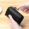 Real Leather Credit Card Holder Men and Women ID VIP Cards Holders Slim Small Zipper Bag Business Organ Card Pouch