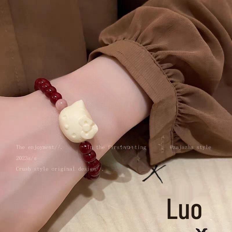 Charming Pink Crystal Floral Bracelet - Court Style Dream Gift for Girlfriend