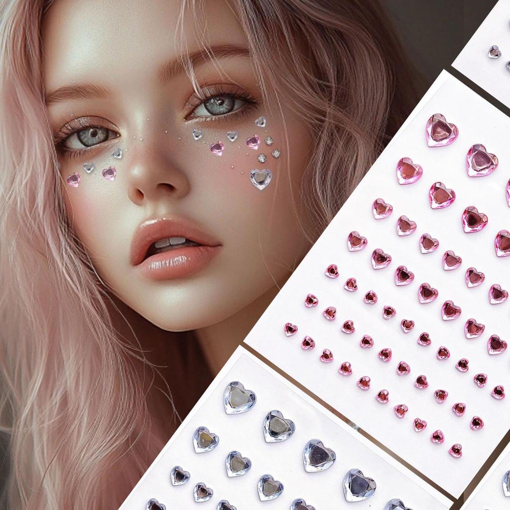 Love Diamond Crystal Stickers for Girls - Handmade DIY Gem Decorations