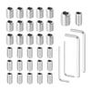 16Pieces Universal Refrigerator Door Handle Mounting Supplies Set Includes Screws and Tool Suitable for Easy Replacement