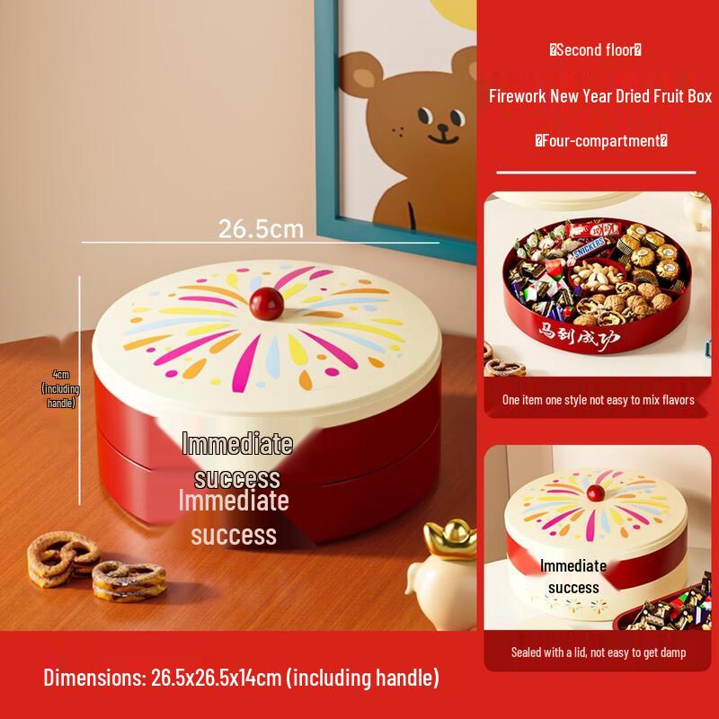 

Light Luxury Chinese Horse Design Two-Tiered Fruit Plate