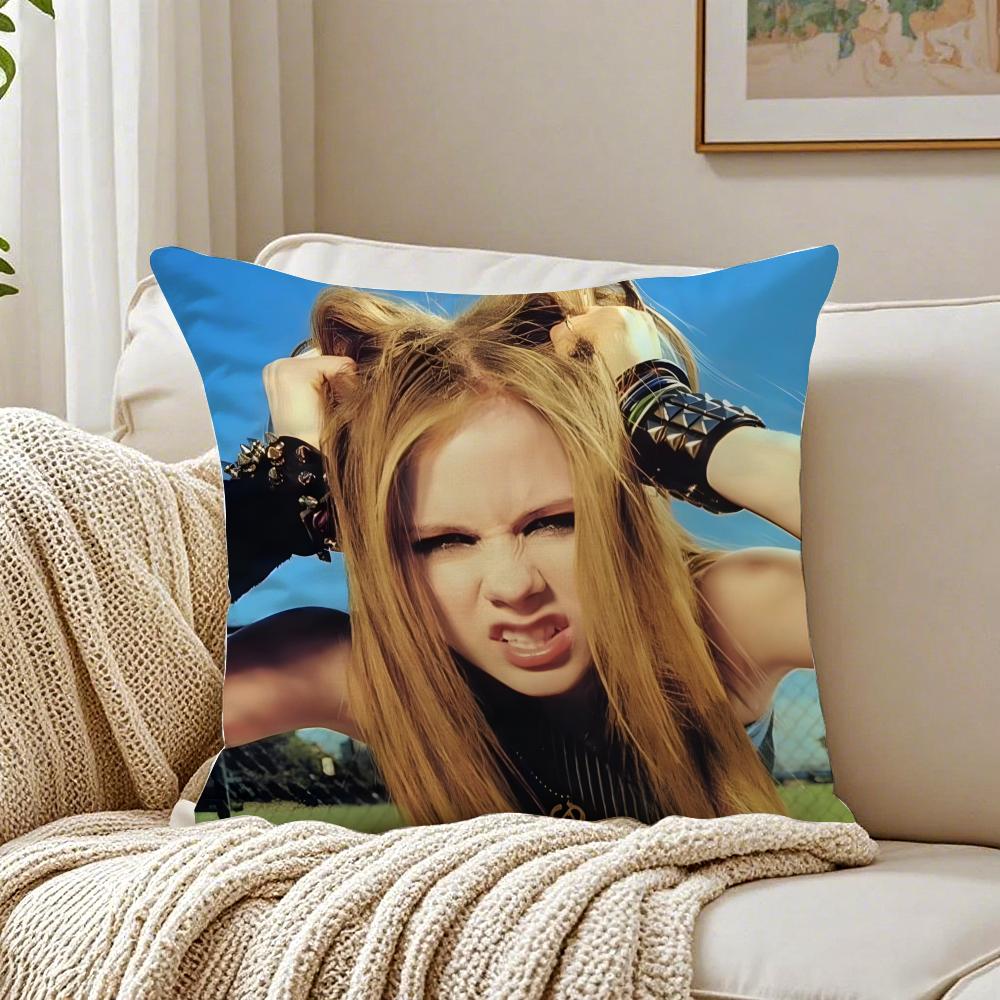Music PopPunk AAvril LLavigne Cushion Cover Pillowcase Antidustmite Living Room Sofa Decor Cushion Room
