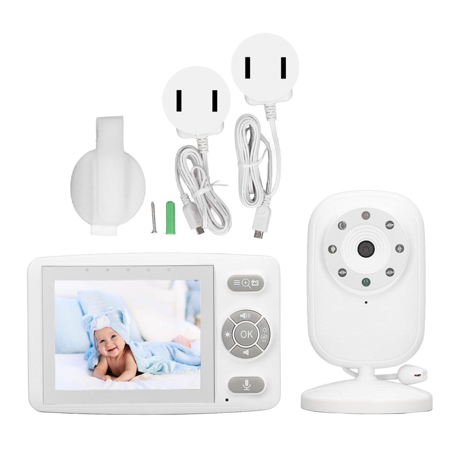 

Радионяня с экраном 3,5 дюйма, ночником, двусторонней связью, паролем, видеоняней 100Вилка 240 В британского стандарта