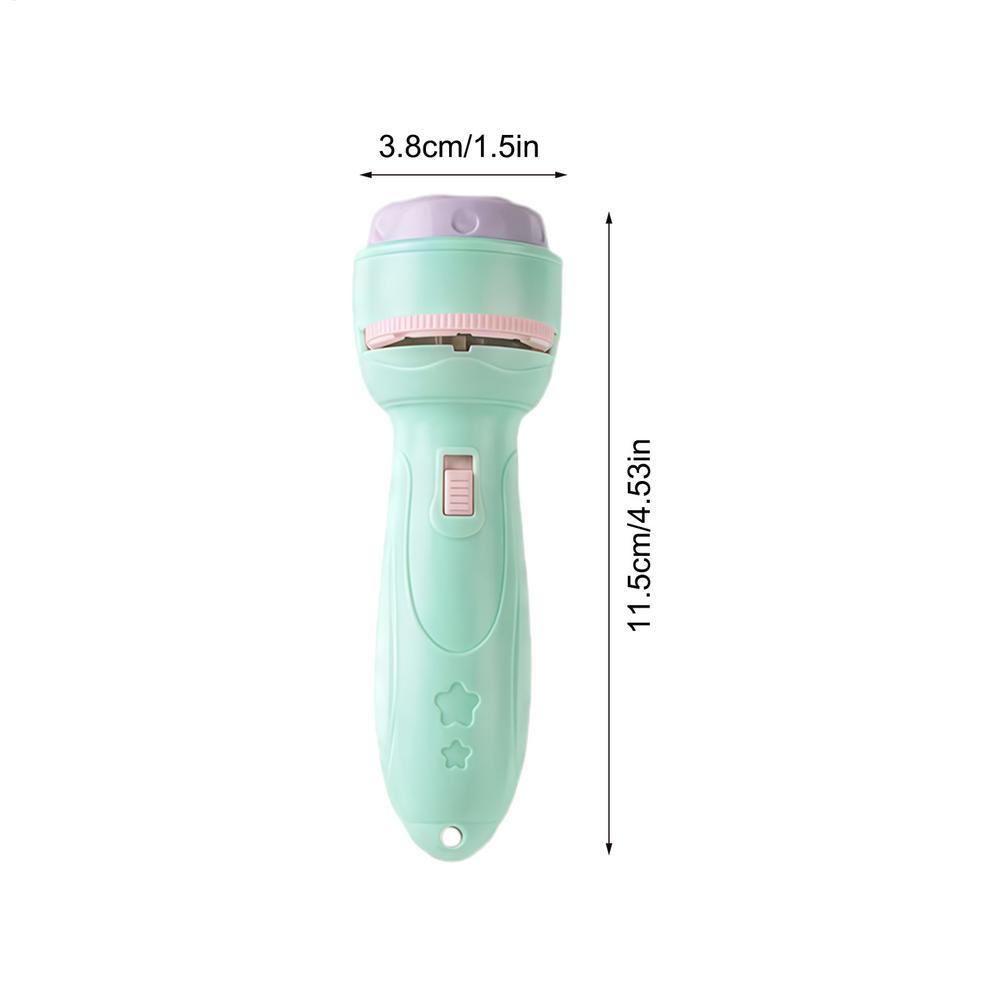 Projector Flashlight Early Educational Development Toy Children s Enlightenment Luminous Toy Cartoon Random Pattern Projector зелёный