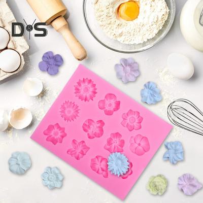 Stampo in Silicone a Forma di Rosa Mini Fiori Fondant Cioccolato per Cottura Stampo Multiuso per Biscotti Torte Brownies per Matrimoni Feste