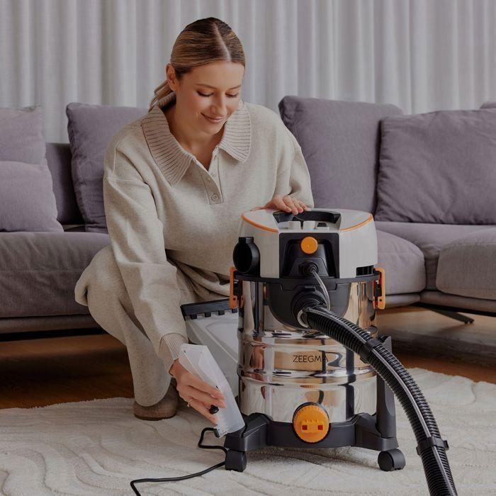 Extractor Injector Vacuum - ZEEGMA - Zonder Pro Aqua - 20L Stainless Steel Cup - 1400W - 4L Water