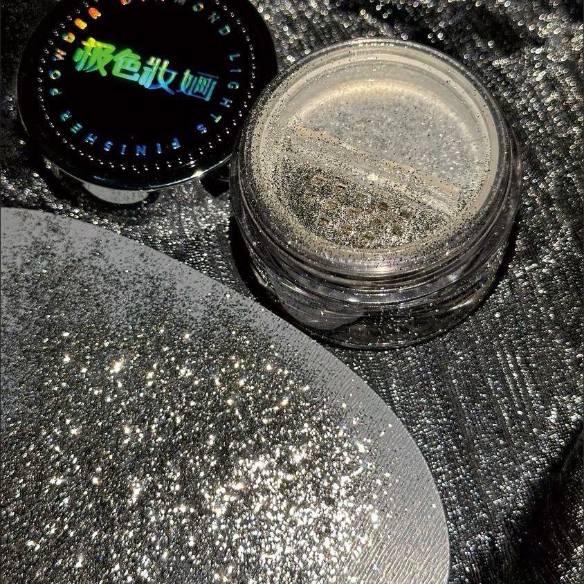 

Shimmer Pop Pearl Powder: Gold & Silver Makeup Highlighter срібний/рожевий