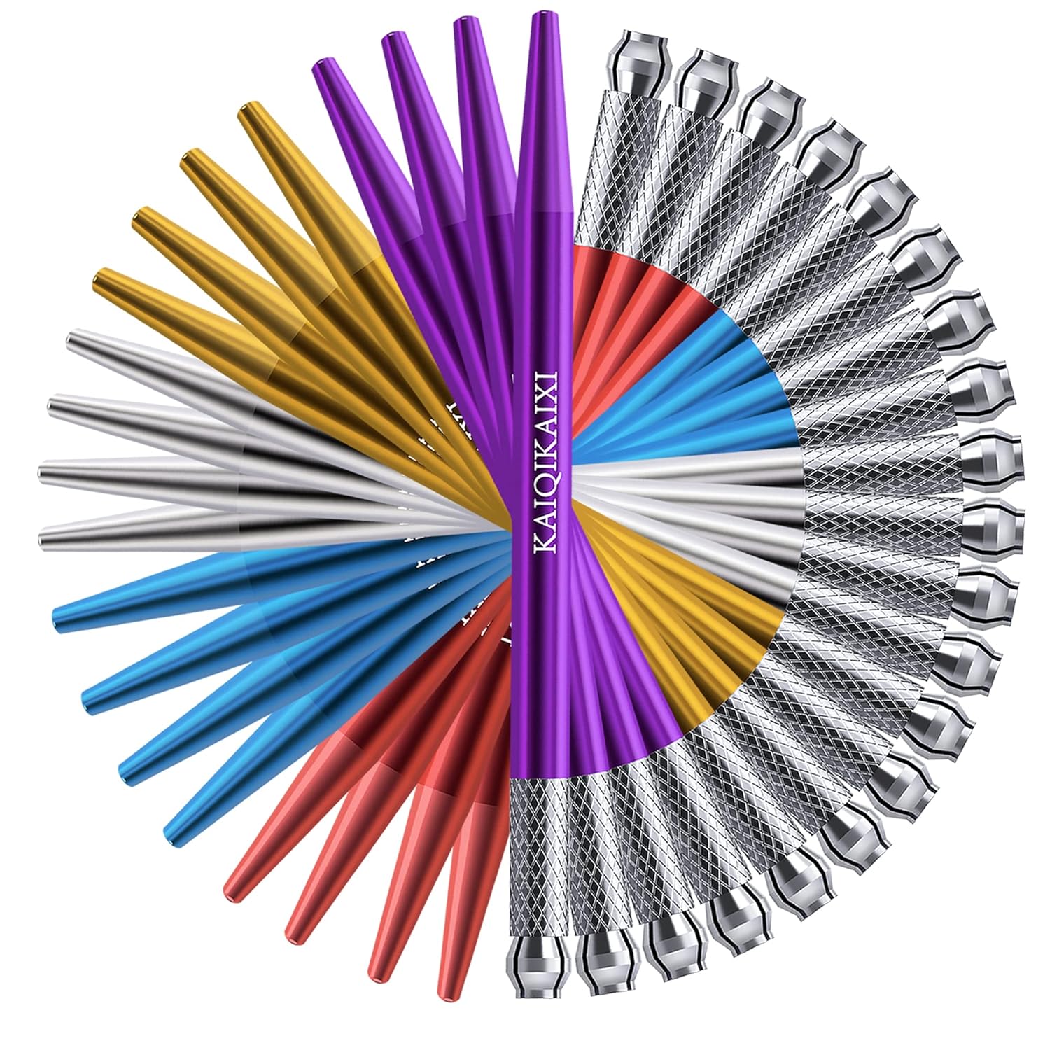 KAIQIKAIXI Microblading Pens 20 Pieces Manual Eyebrow Pens Microblade Pen Aluminum Microblading Hand Tools Light Manual Microblade Tool Microblade