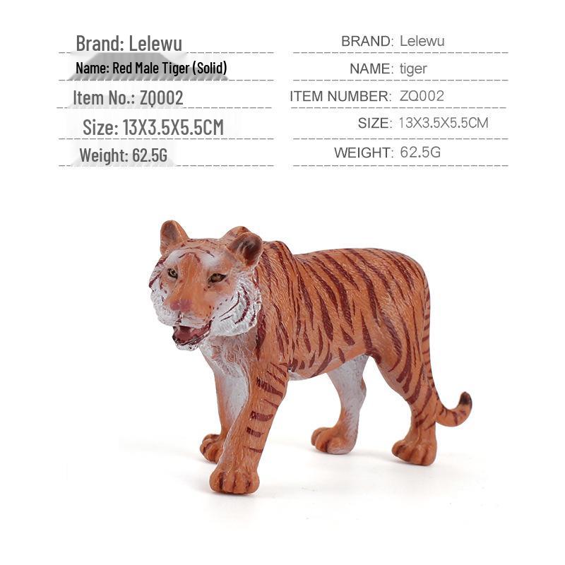 

Набор расписанных вручную фигурок семьи сибирских тигров – Рычащий тигр, Тигрица и Тигренок