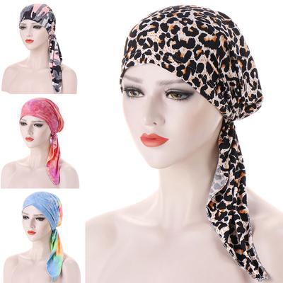 1PC Fashion Chemotherapy Cap Floral Printing Head Wrap Women Turban Muslim Hat Women Accessories