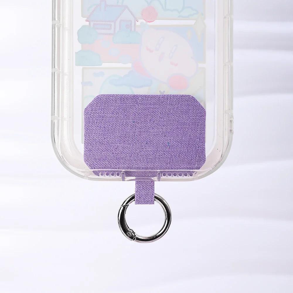 Sturdy Cloth Mobile Phone Lanyard Straps Tether Tabs Gasket Anti-lost Safety Lanyard Cards with Metal Ring for IPhone Samsung