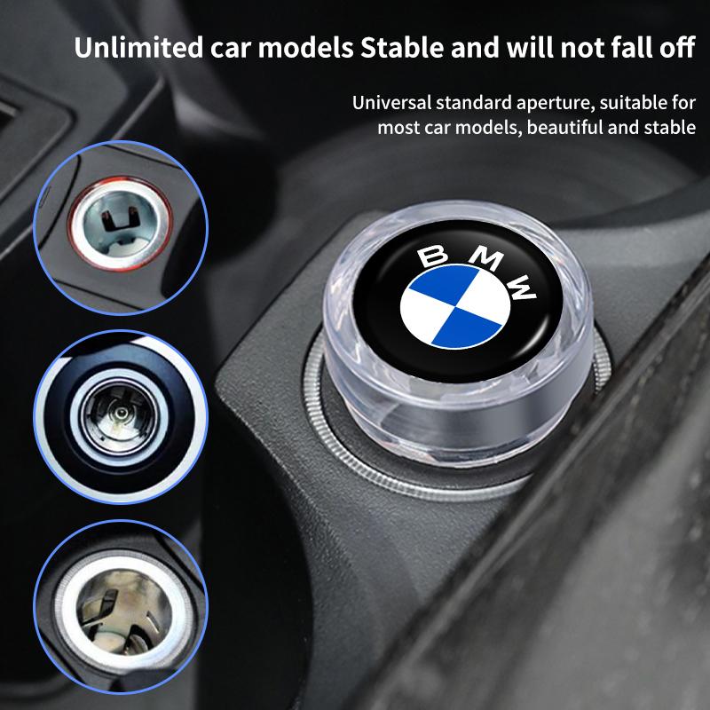 2026 Hete Auto Sticker Auto Sigarettenaansteker Cover Stofdichte Decoratie Dop Accessoires Voor BMW E46 E90 E60 F10 E39 F30 E36 F20 E8