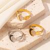 1/3pcs Korean Trendy Star Moon Combination Drip Oil Flower Ring for Woman Girls Party Jewelry Gifts Charm Fashion Accessories
