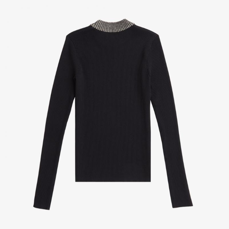 Fred Perry [headquarters Genuine] Fred Perry [womens] Space Dye Lip Knit  102  Afpf2438102 102 qzgAfpf2438102 102