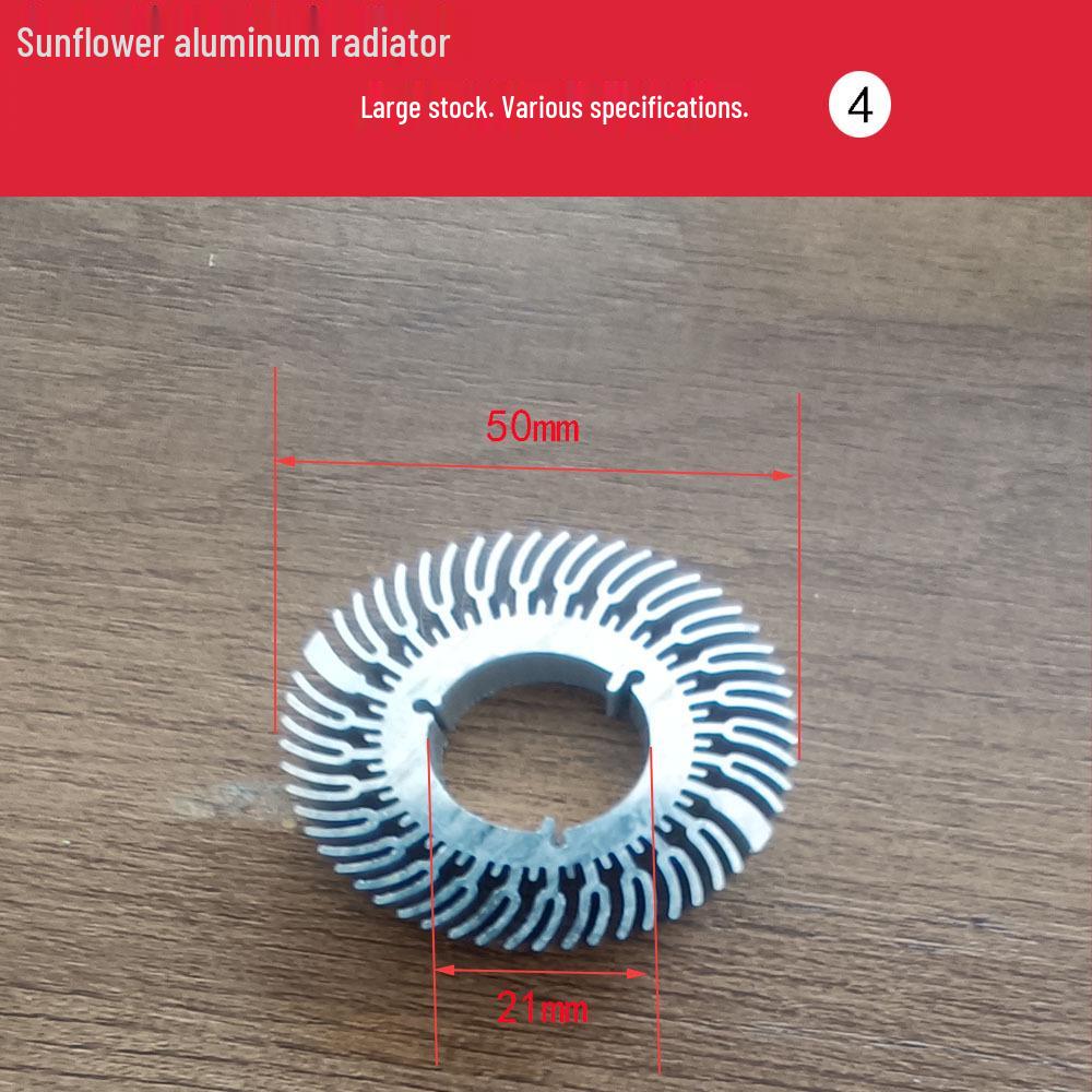 Sunflower Aluminum Alloy Round Heatsink with Irregular Fins for LED COB