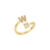 26 Letters Adjustable Open Ring: Women's Niche Design for Index or Pinky Finger - Fashionable Korean Style