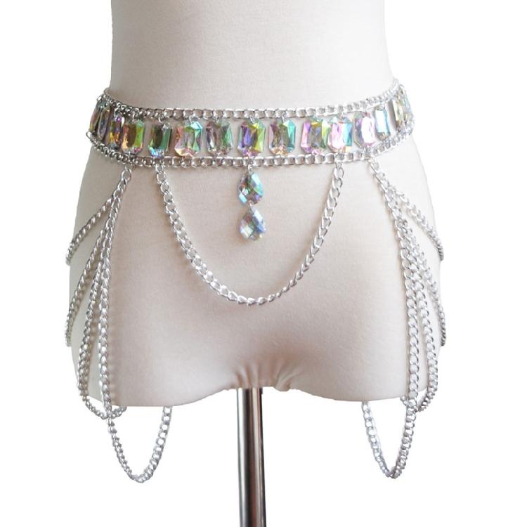 Simple Rhinestone Body Chain Crystal Bikini Bra Body Chain Jewelry Sexy Chain