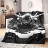 Gundam RX-93 Nu Flannel Blanket Warm,Comfortable,Suitable for Bedrooms,Sofas,Beds,Chairs,Picnics,Travel