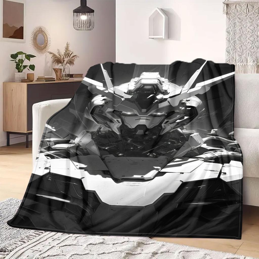 Gundam RX-93 Nu Flannel Blanket Warm,Comfortable,Suitable for Bedrooms,Sofas,Beds,Chairs,Picnics,Travel