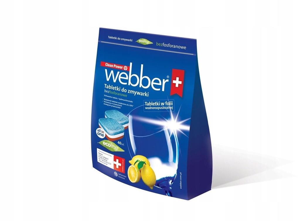 WEBBER DISHWASHER TABLETS 40 PCS