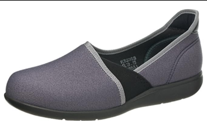

Asahi Kaiho Shugi Nursing Shoes, Lightweight, Fall Prevention, Rehabilitation, Soft, Hands-Free, Slip-On, Wide 4E, KHS L173, Women s, Blue Gray, Size