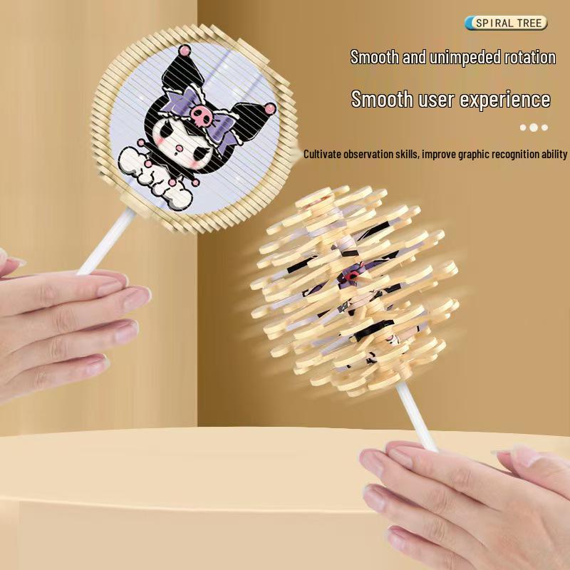Sanrio Cartoon Creative Rotating Lollipop Ornaments - Children's Spiral Tree Toys